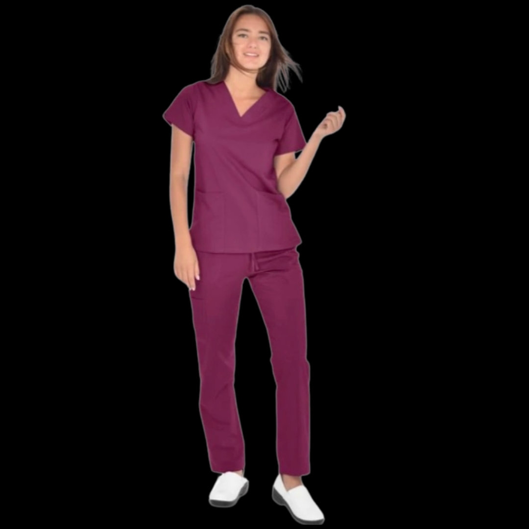 Burgundy Standard Scrub Set