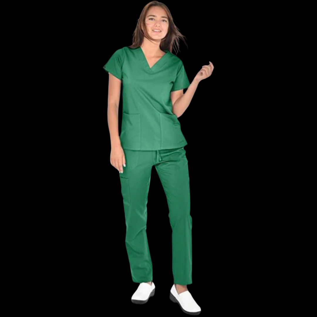 Hunter Green Standard Scrub Set