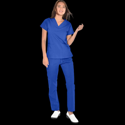 Royal Blue Standard Scrub Set