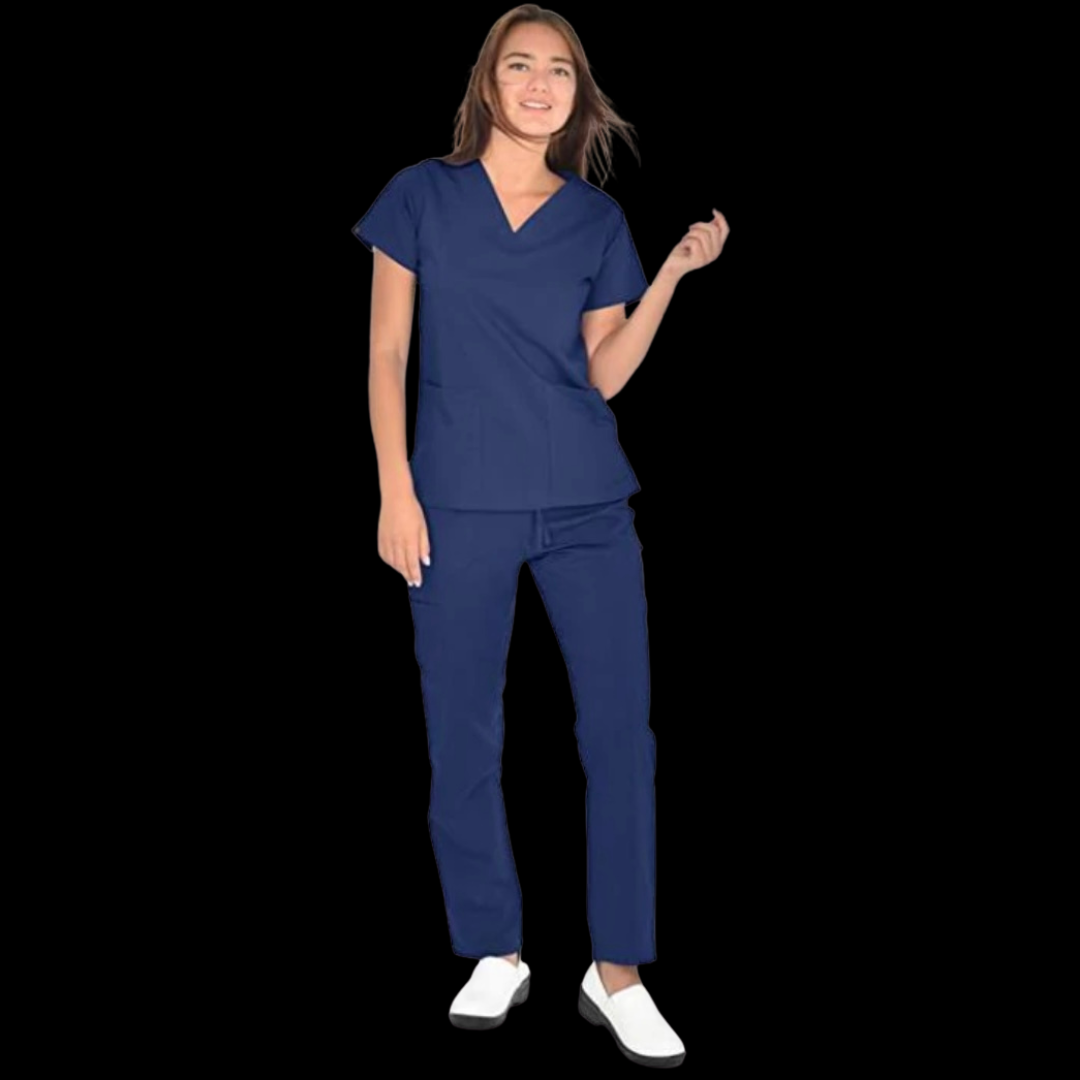 Navy Blue Standard Scrub Set