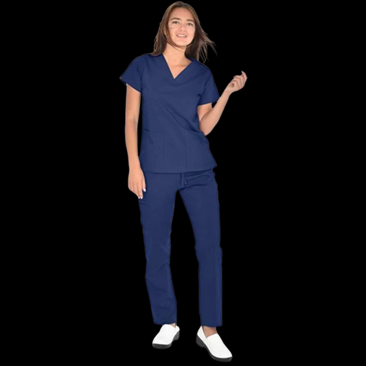 Navy Blue Standard Scrub Set