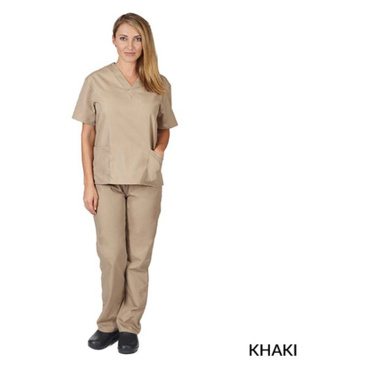 Unisex, Men or women, Khaki Standard Scrub